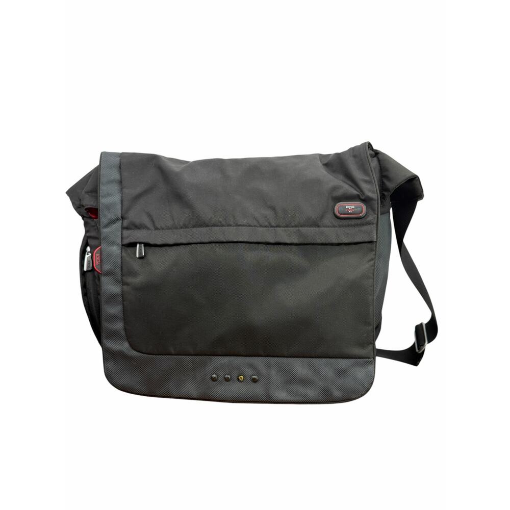TUMI T-TECH 16” Expandable Messenger Bag‎  Laptop Nylon Shoulder Black Bag 5112D